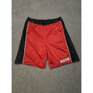 Vintage Nike Reversible Basketball Shorts Mens L NBA Portland Blazers Dazzle Y2K